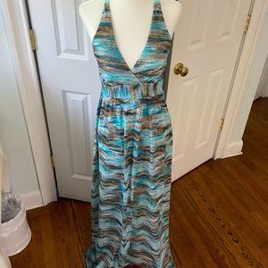 Letarte Handmade Aqua Maxi Dress